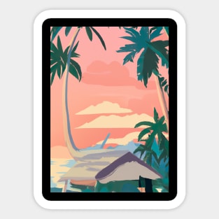 Hawaii Painting Sticker